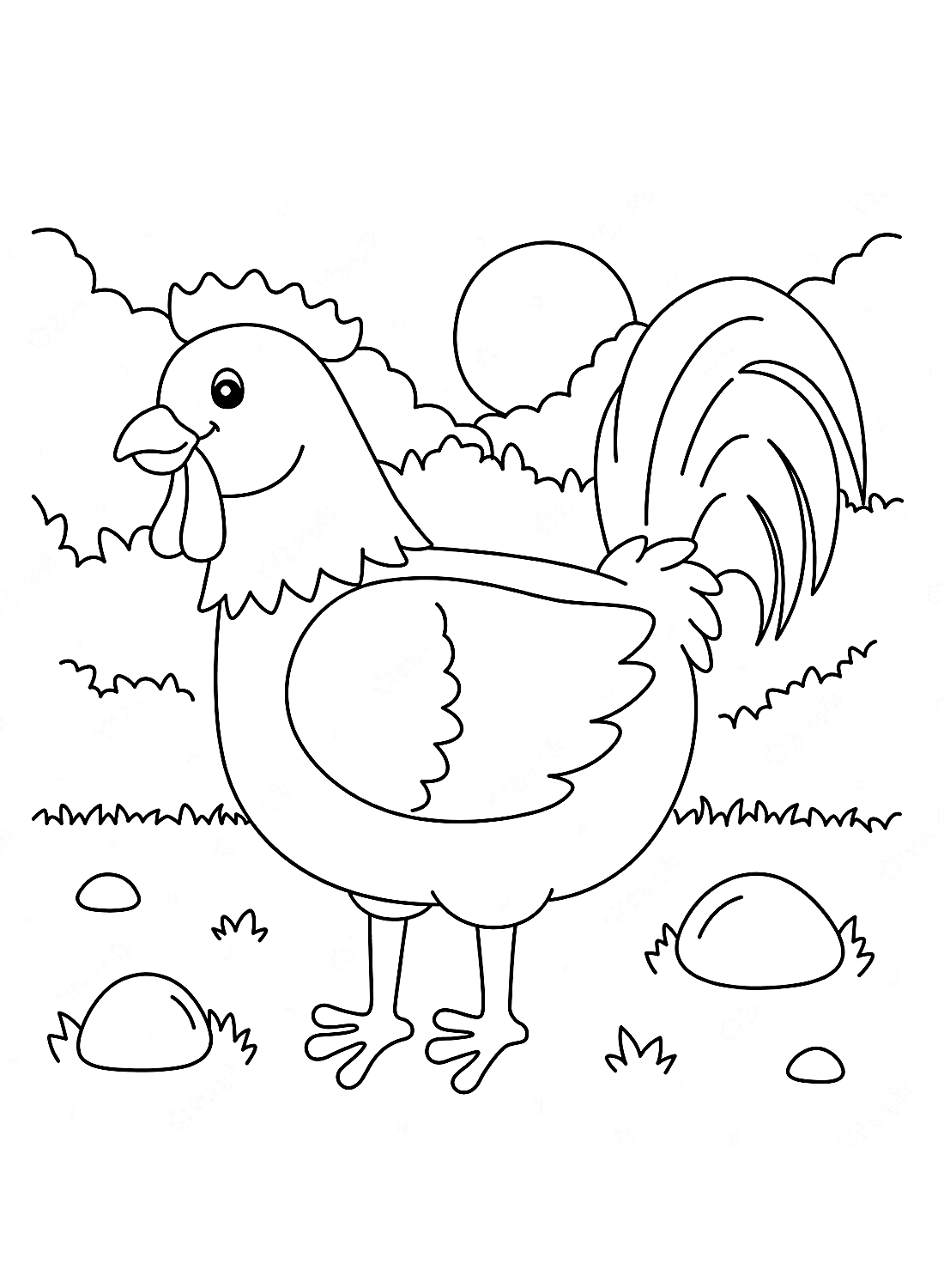 花园里的一只公鸡 来自 Rooster