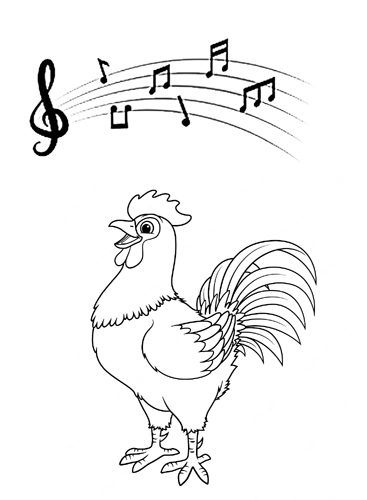 一只歌唱的公鸡