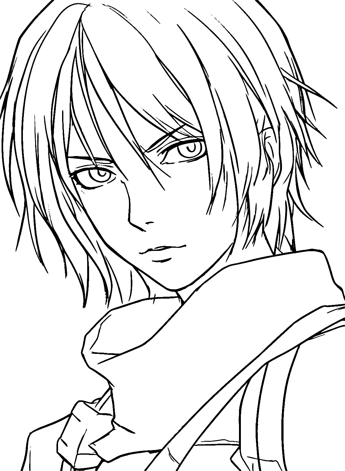 AOT Mikasa Coloring Pages