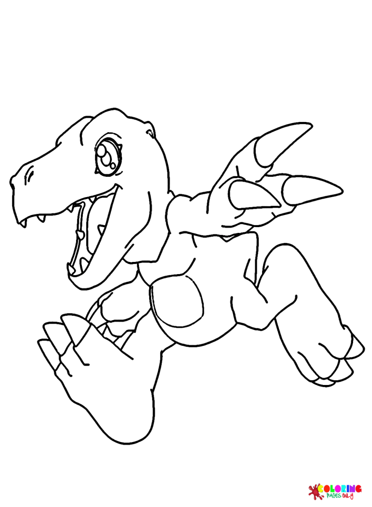 21 Free Printable Agumon Coloring Pages