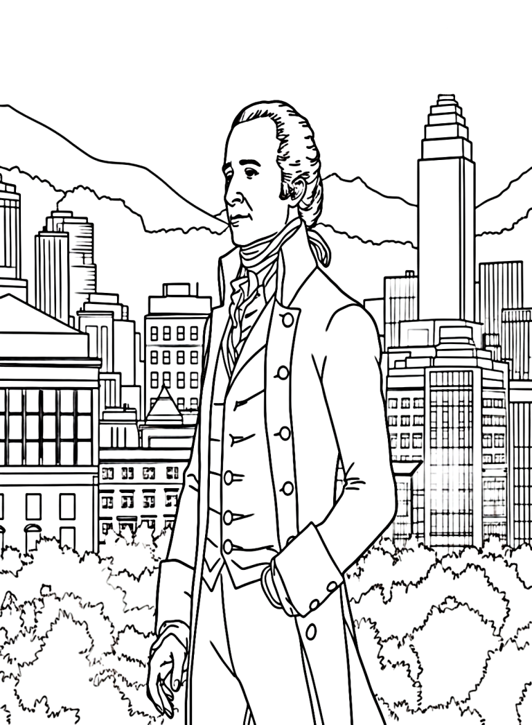 13 Free Printable Alexander Hamilton - Alexander Hamilton Thinking 768x1047