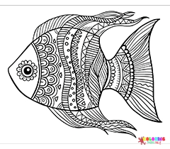 Angelfish Strokes Coloring Pages - Angelfish Coloring Pages - Coloring ...