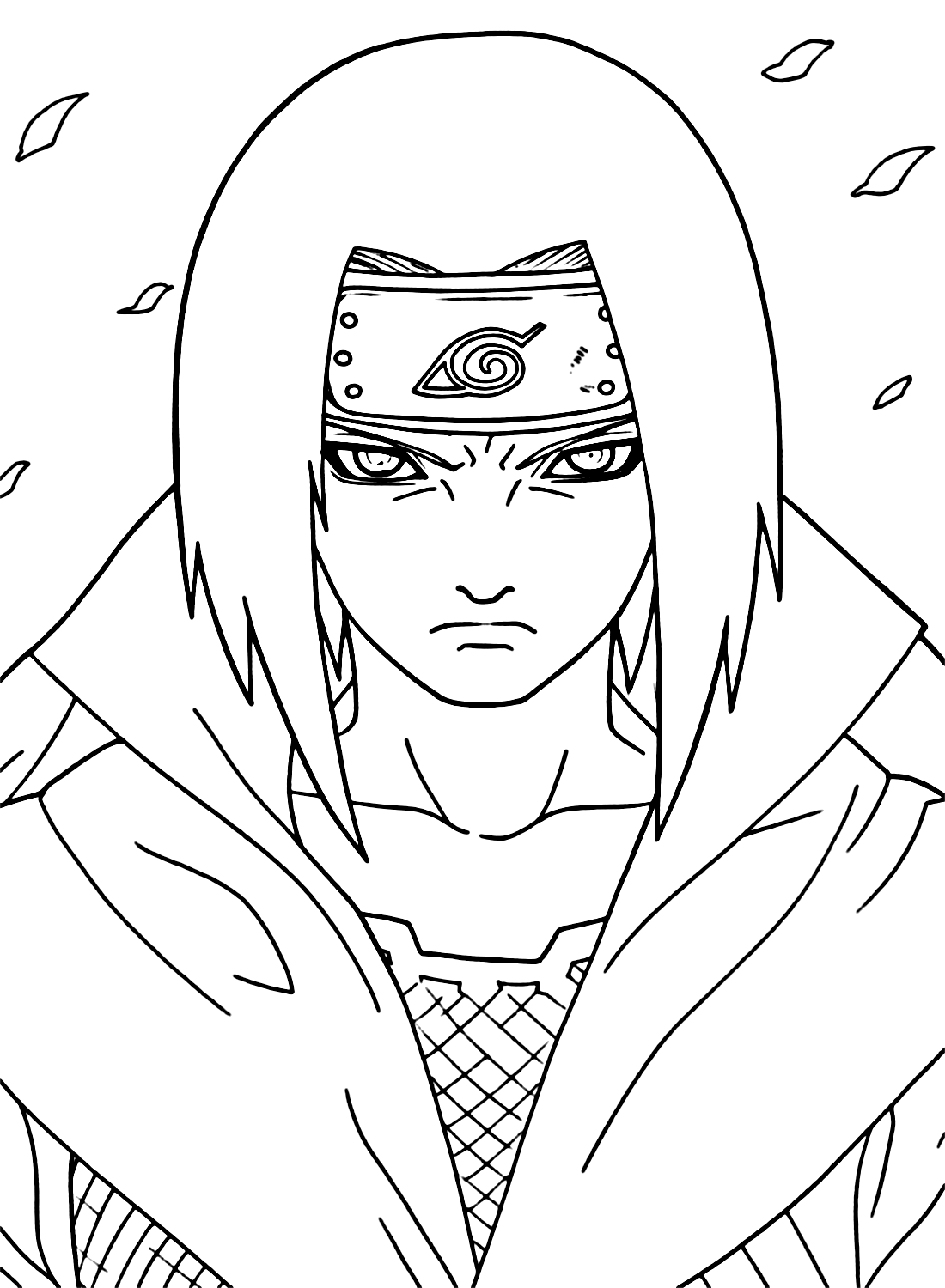 Desenho de Sasuke furioso para Colorir - Colorir.com