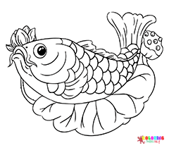 Carp Coloring Pages