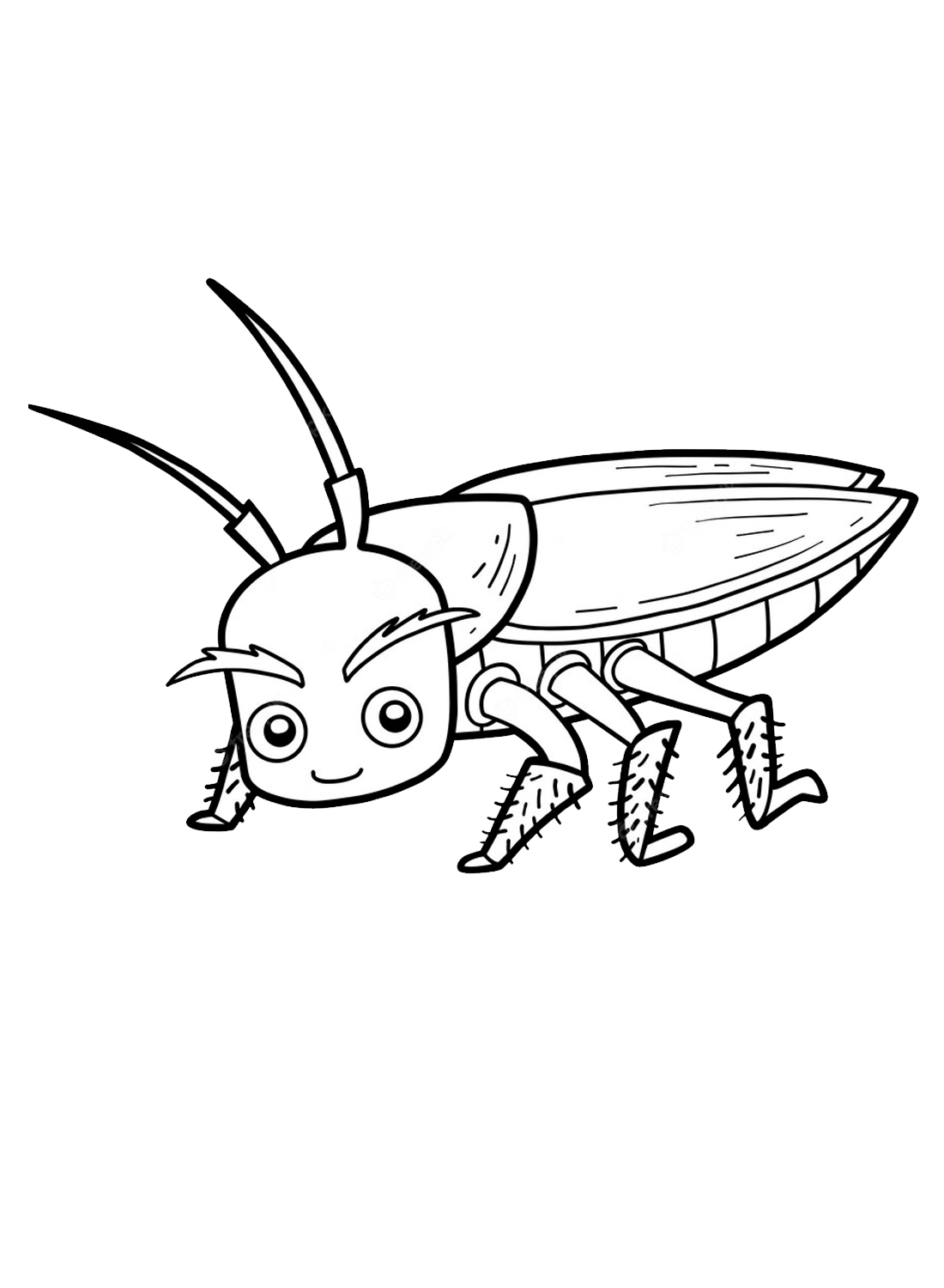 卡通蟑螂从蟑螂