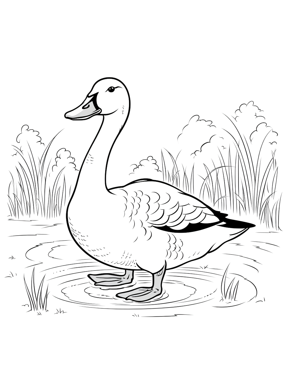 Cartoon-Gans von Goose