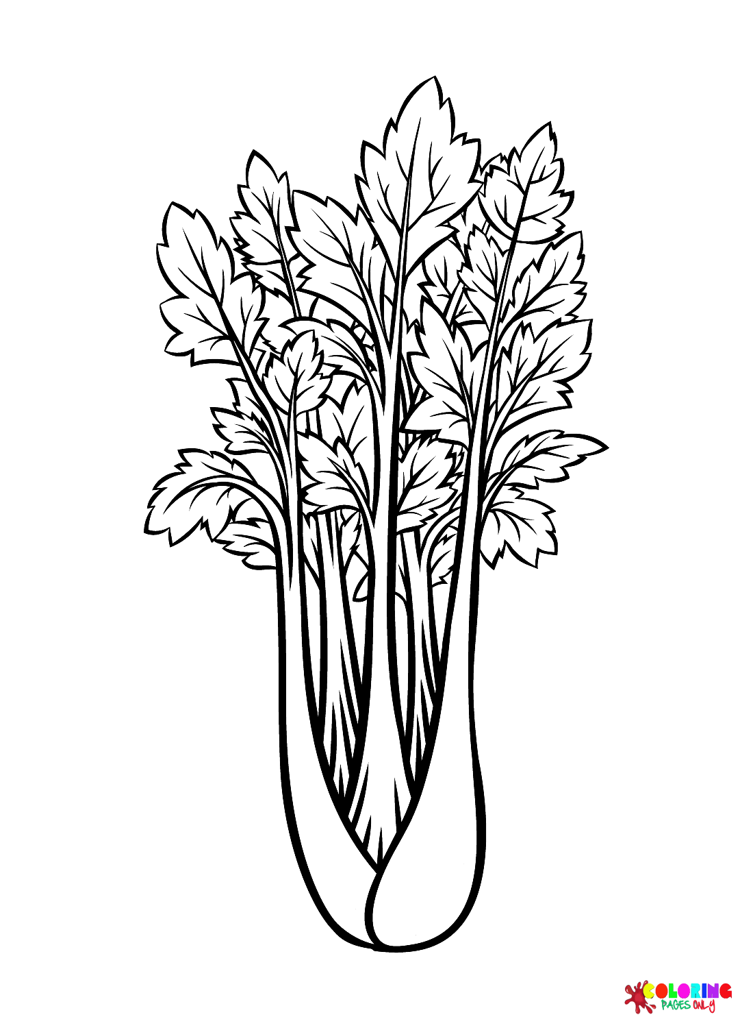 Celery Pictures Coloring Page - Free Printable Coloring Pages