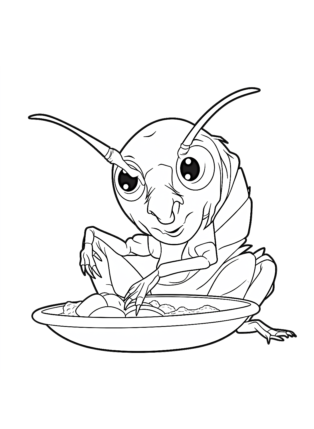 Lo scarafaggio sta mangiando dallo scarafaggio