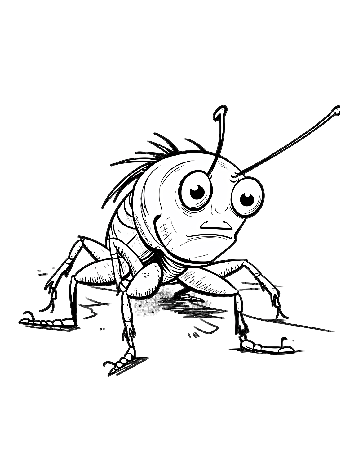 Lo scarafaggio è triste da scarafaggio