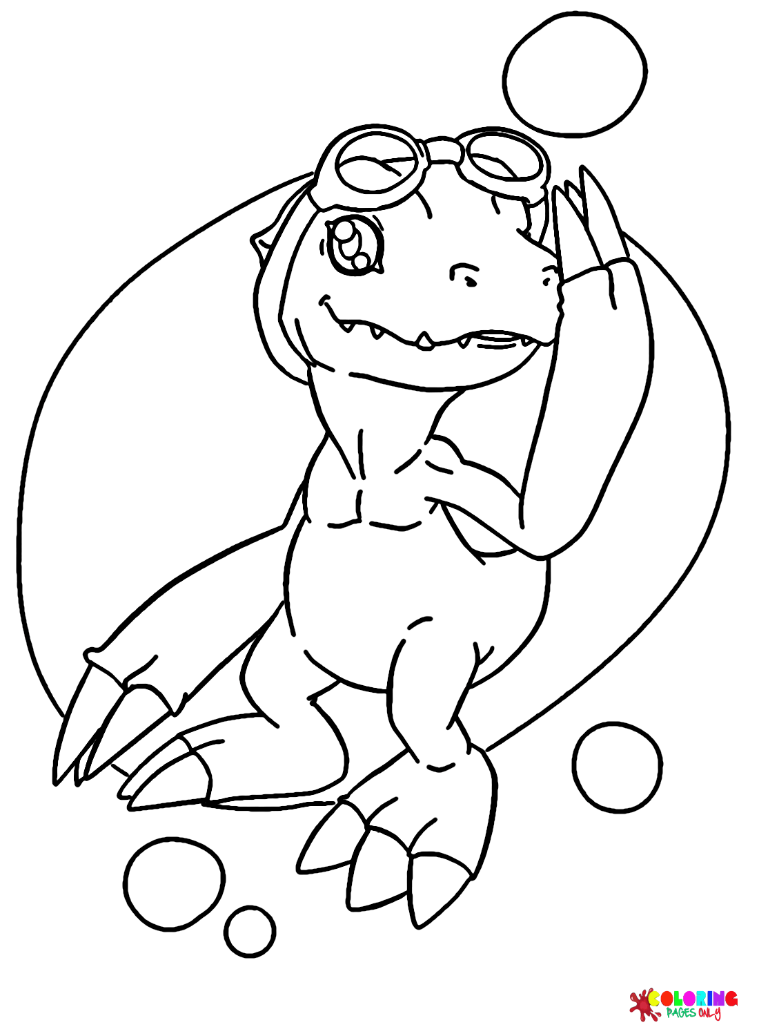 Cool Agumon Coloring Pages