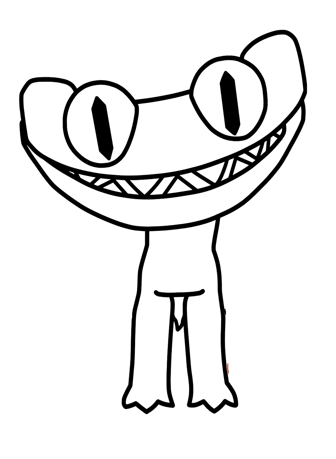 Cyan Rainbow Friends Coloring Pages Free Printable Coloring Pages