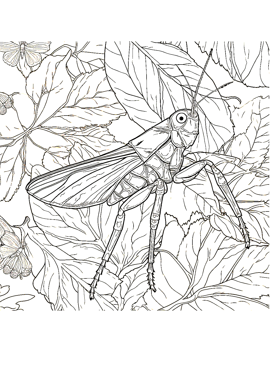 Desert Locust Coloring Pages