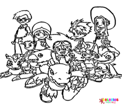 Digimon Coloring Pages