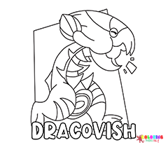 Dracovish Coloring Pages