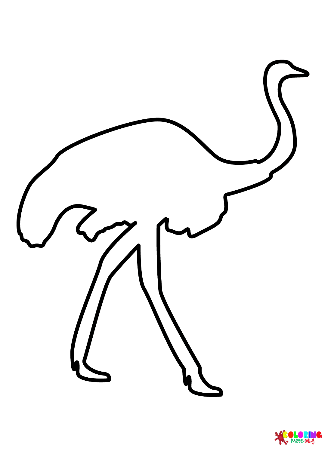 Teken Gemakkelijke Emu van Emu