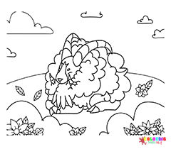 Dubwool Coloring Pages