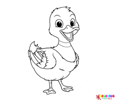 Duckling Coloring Pages