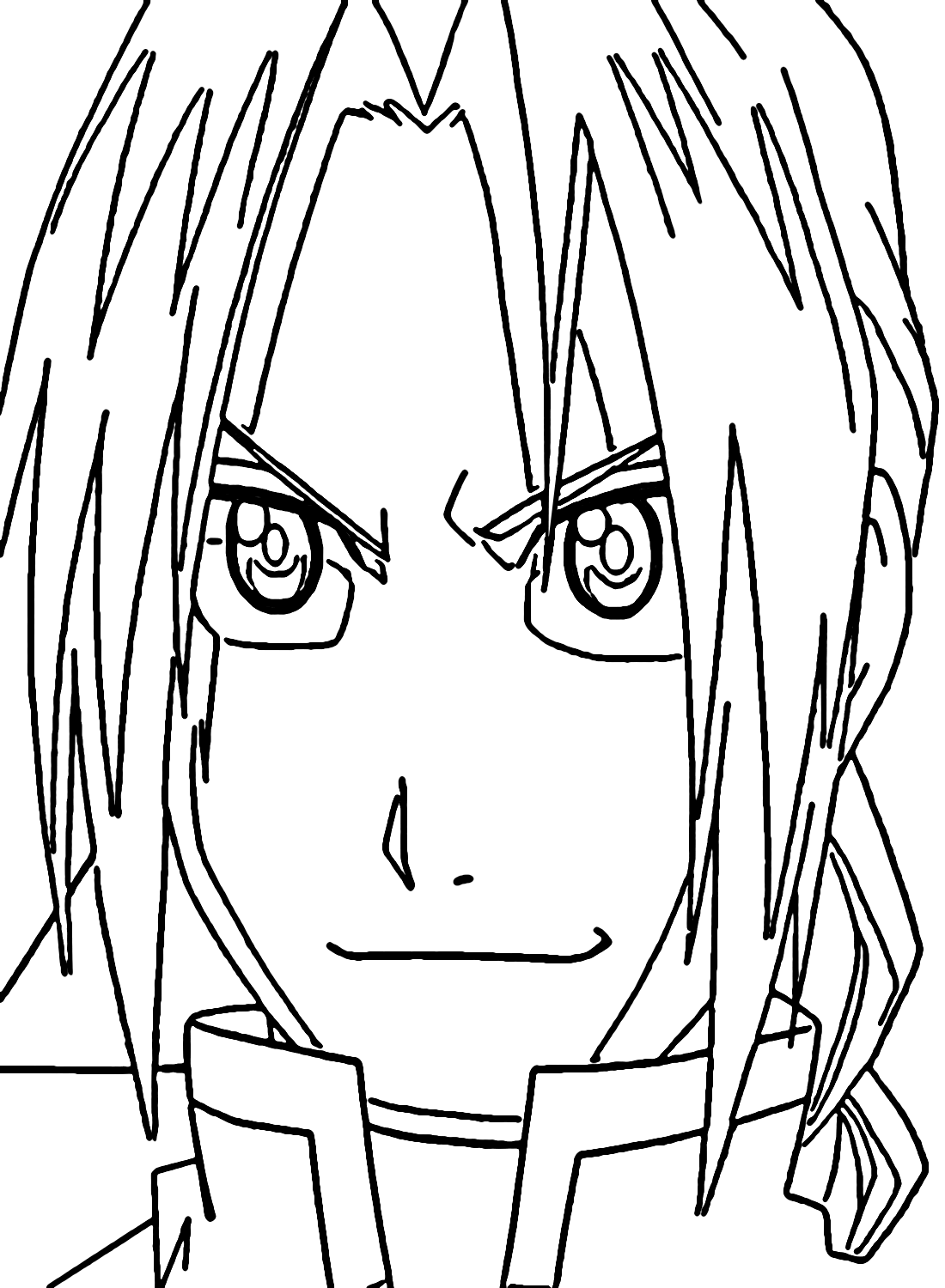 Edward in Fullmetal Alchemist Coloring Pages