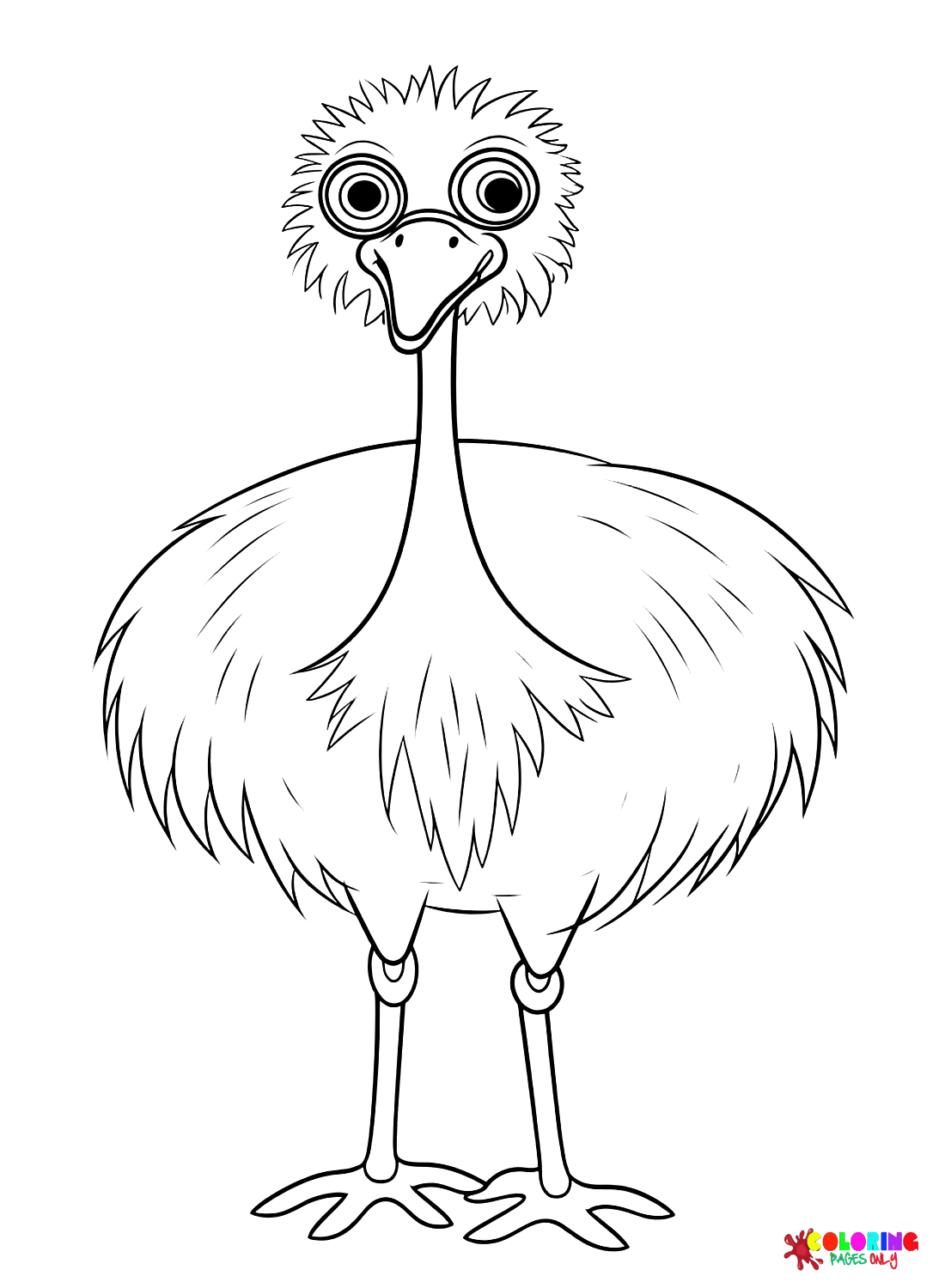 Emu-vogelafbeeldingen van Emu
