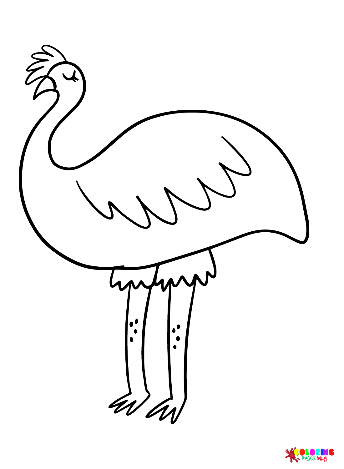 Emu kleurenvel van Emu