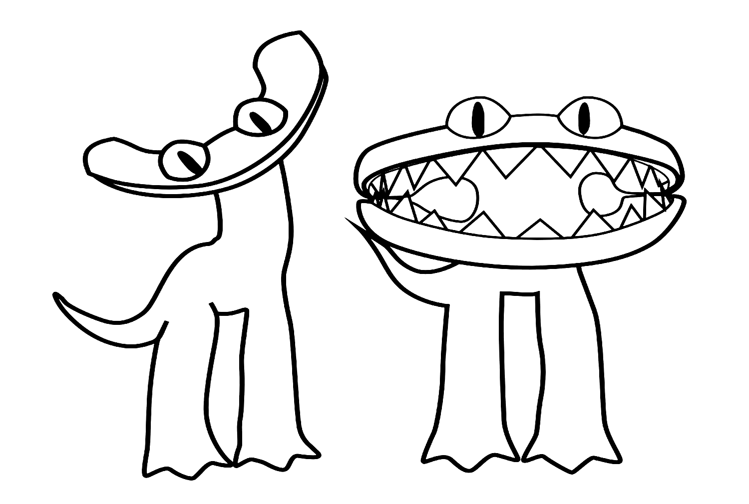 Desenhos para colorir Ciano, Amarelo e Azul Rainbow Friends 2 - Desenhos  para colorir gratuitos para impressão