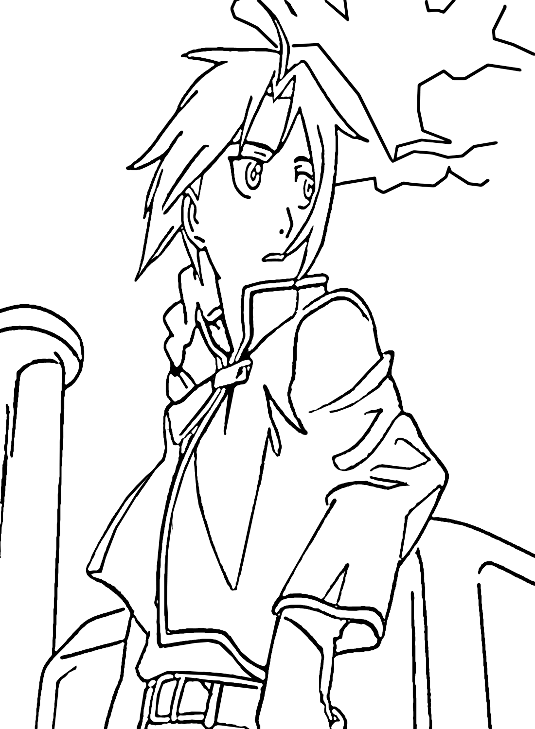 Free Edward Elric Coloring Pages