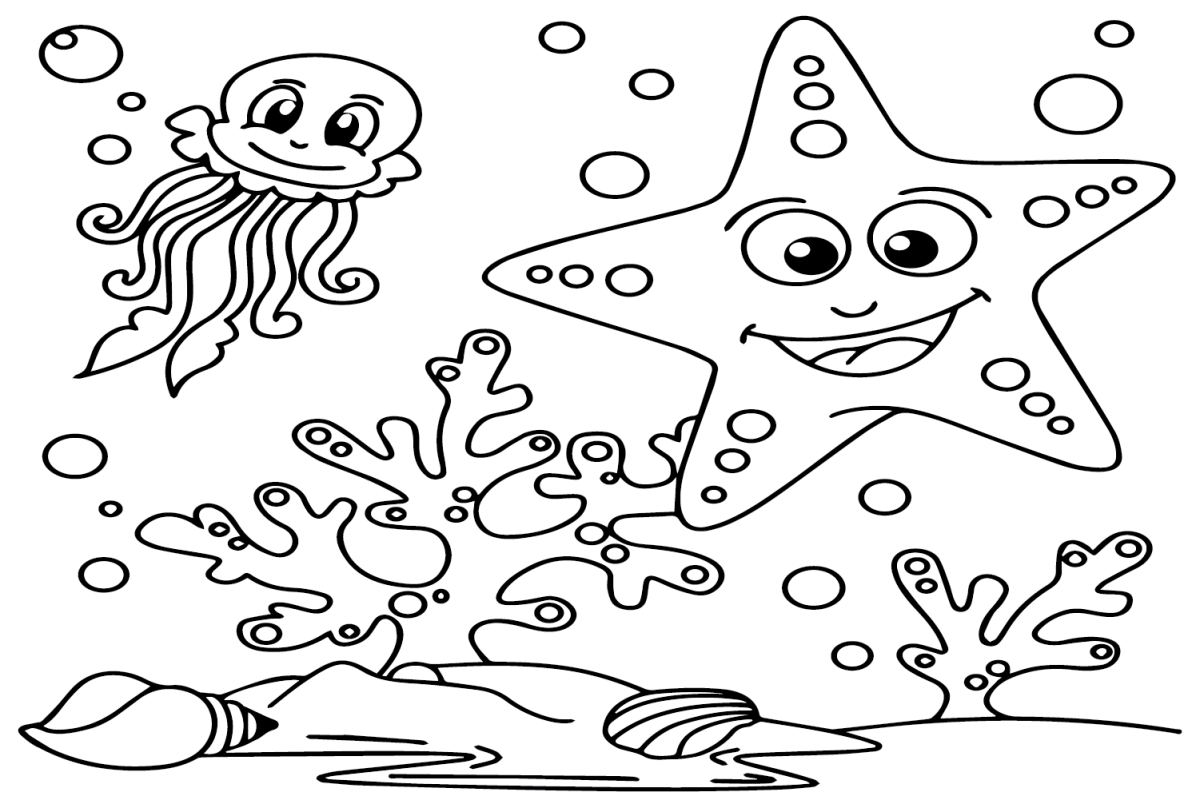 33 Free Printable Starfish Coloring Pages