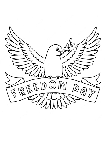Vrijheidsdag en een duif