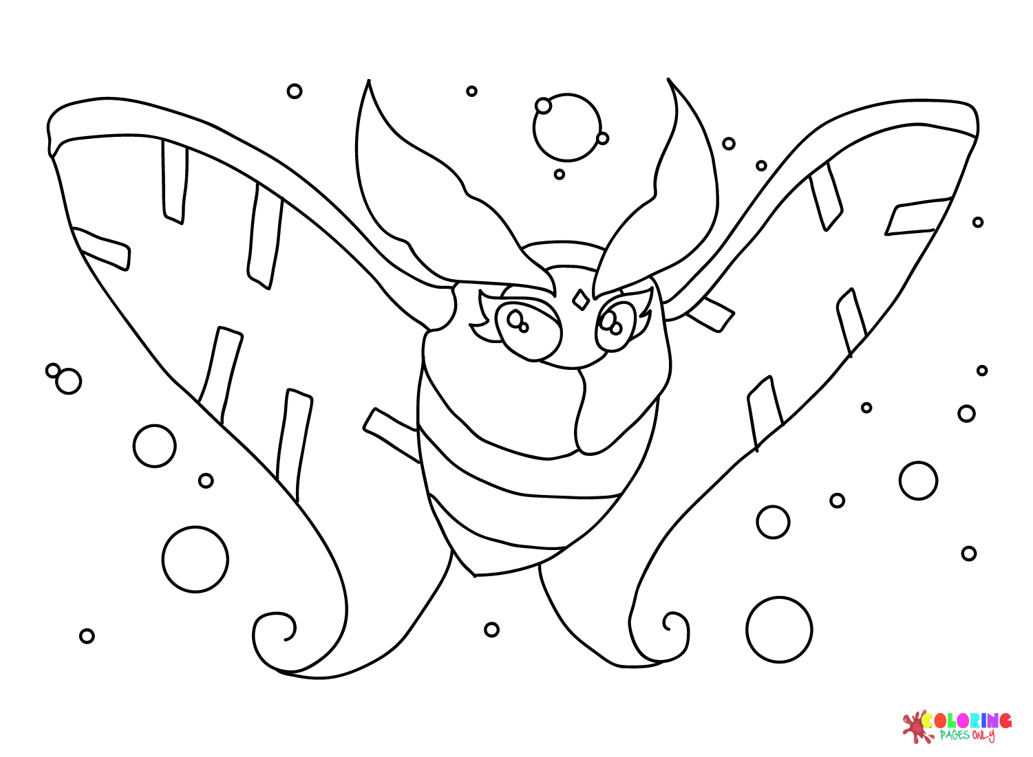 Frosmoth Art Coloring Page