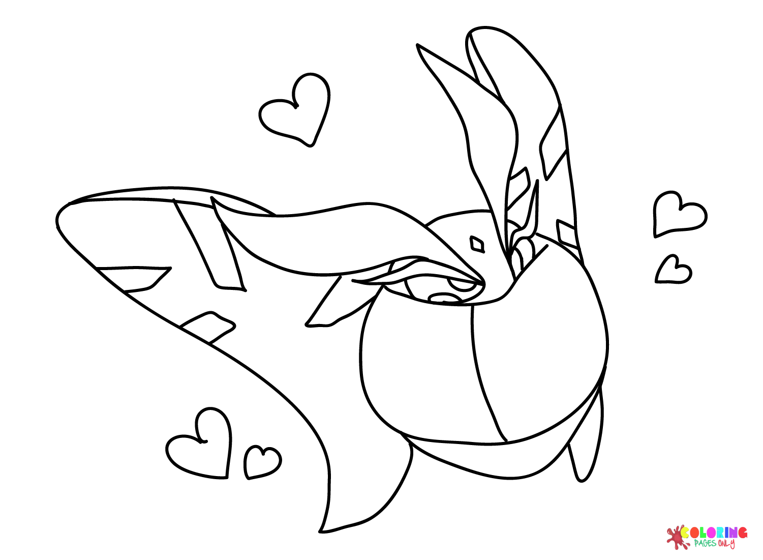 Frosmoth Cute Coloring Page