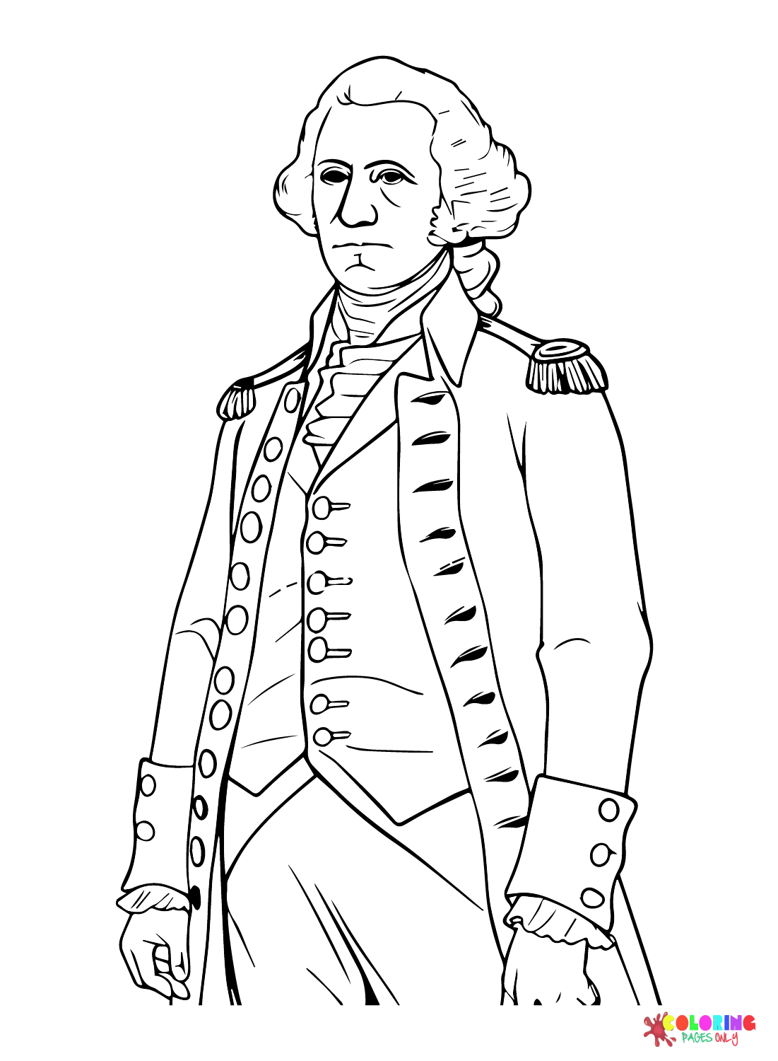 George Washington Pictures Coloring Page