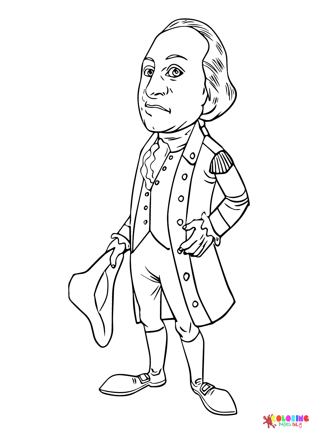 Dibujos de George Washington para colorear
