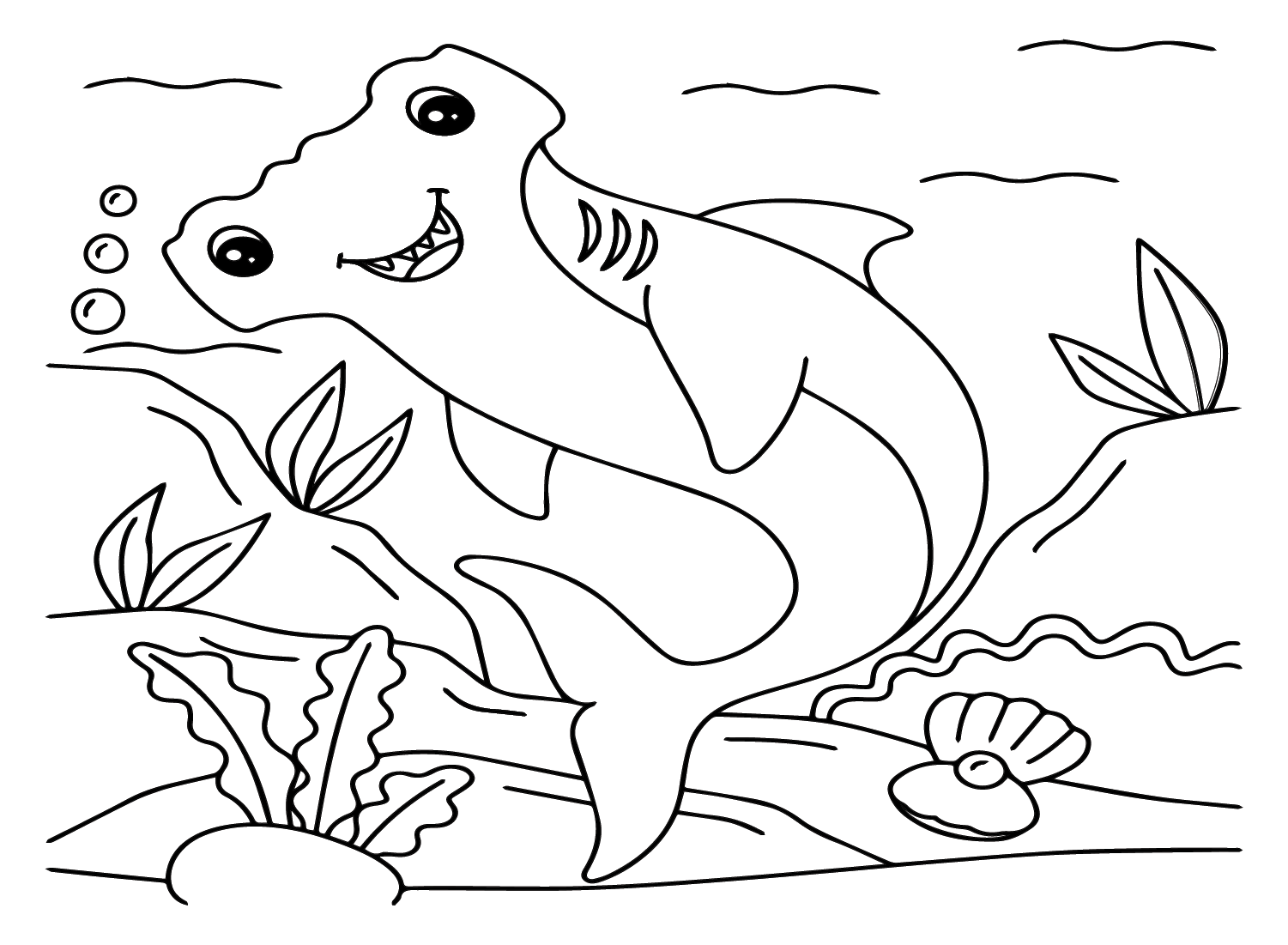 Очаровательная акула-молот из мультфильма «Акула-молот»