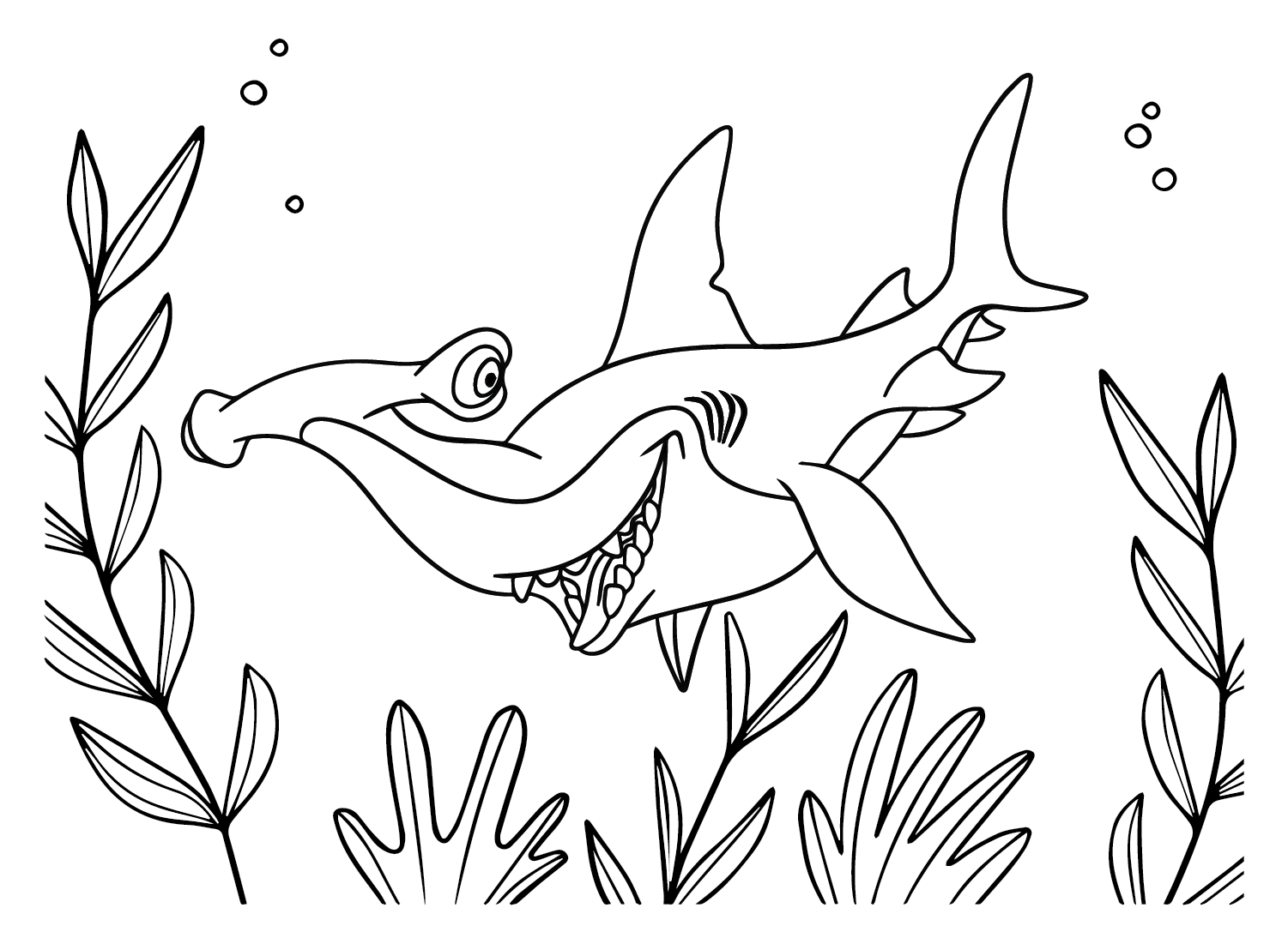 Tiburón martillo de La familia de los peces de Tiburón martillo