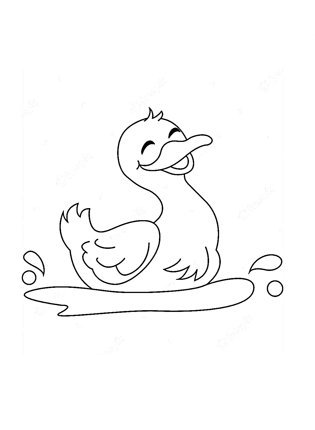 Gelukkig eendje van Duckling