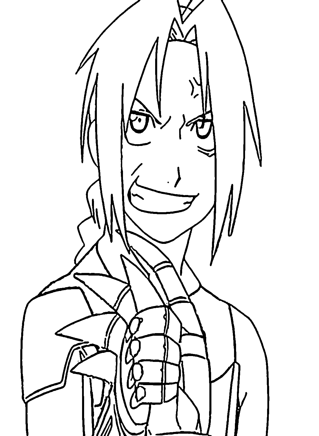 Happy Edward Elric from Anime