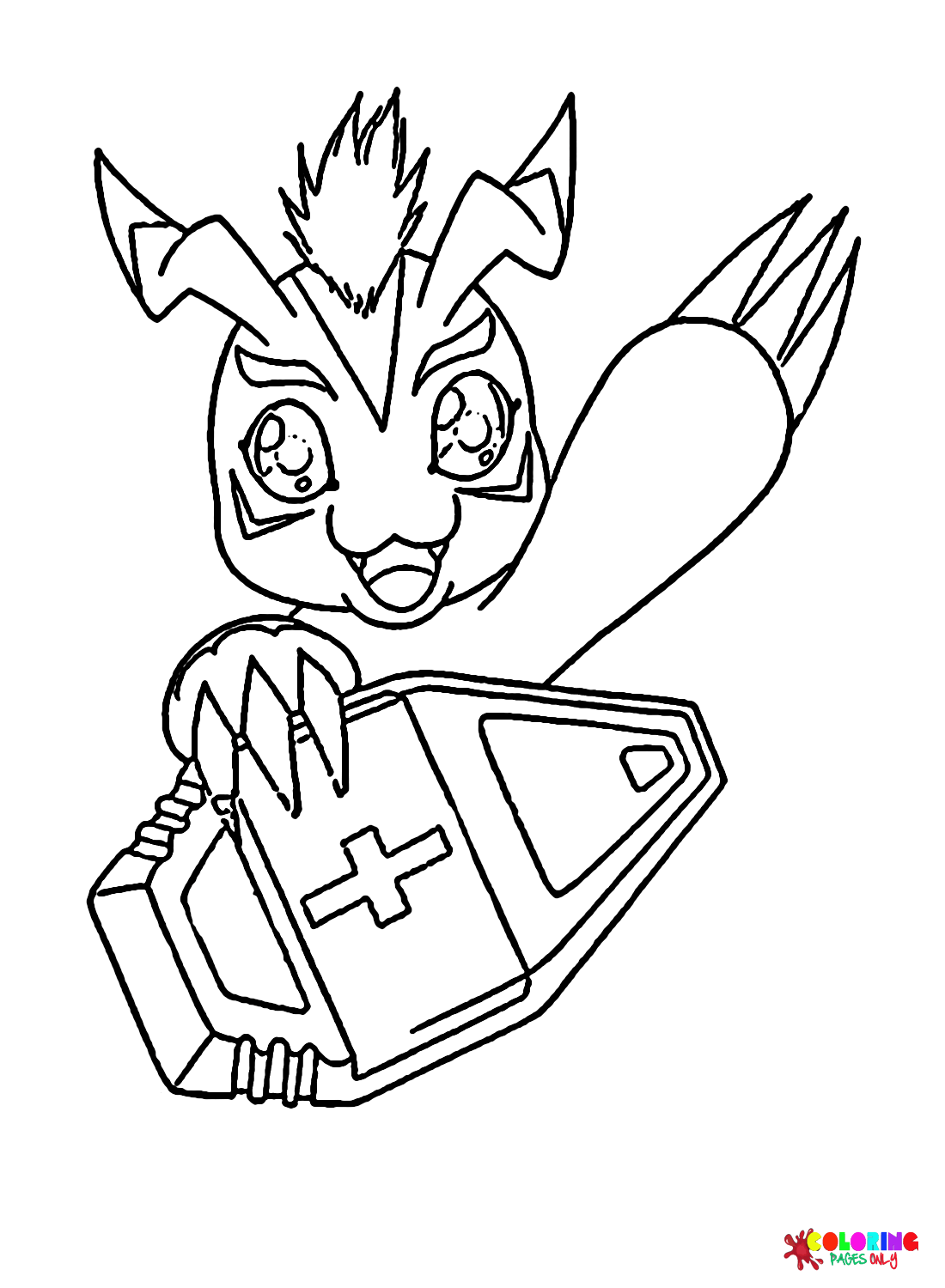 Happy Gomamon Coloring Pages
