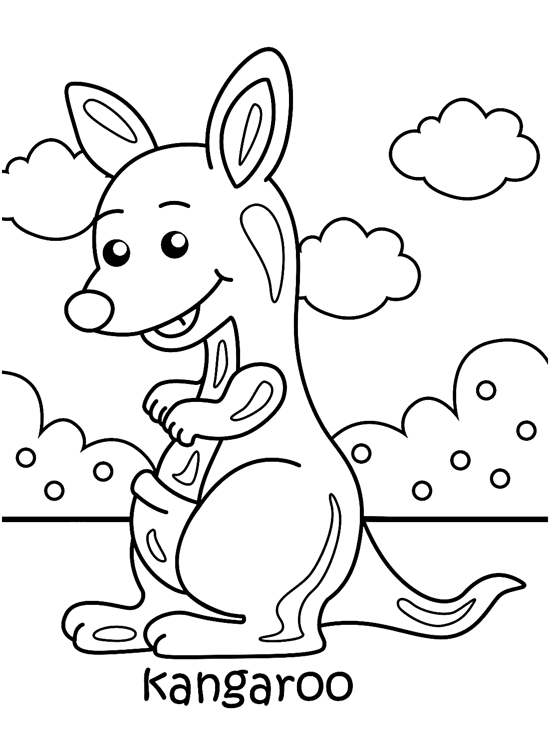 Fröhliches Känguru von Kangaroo
