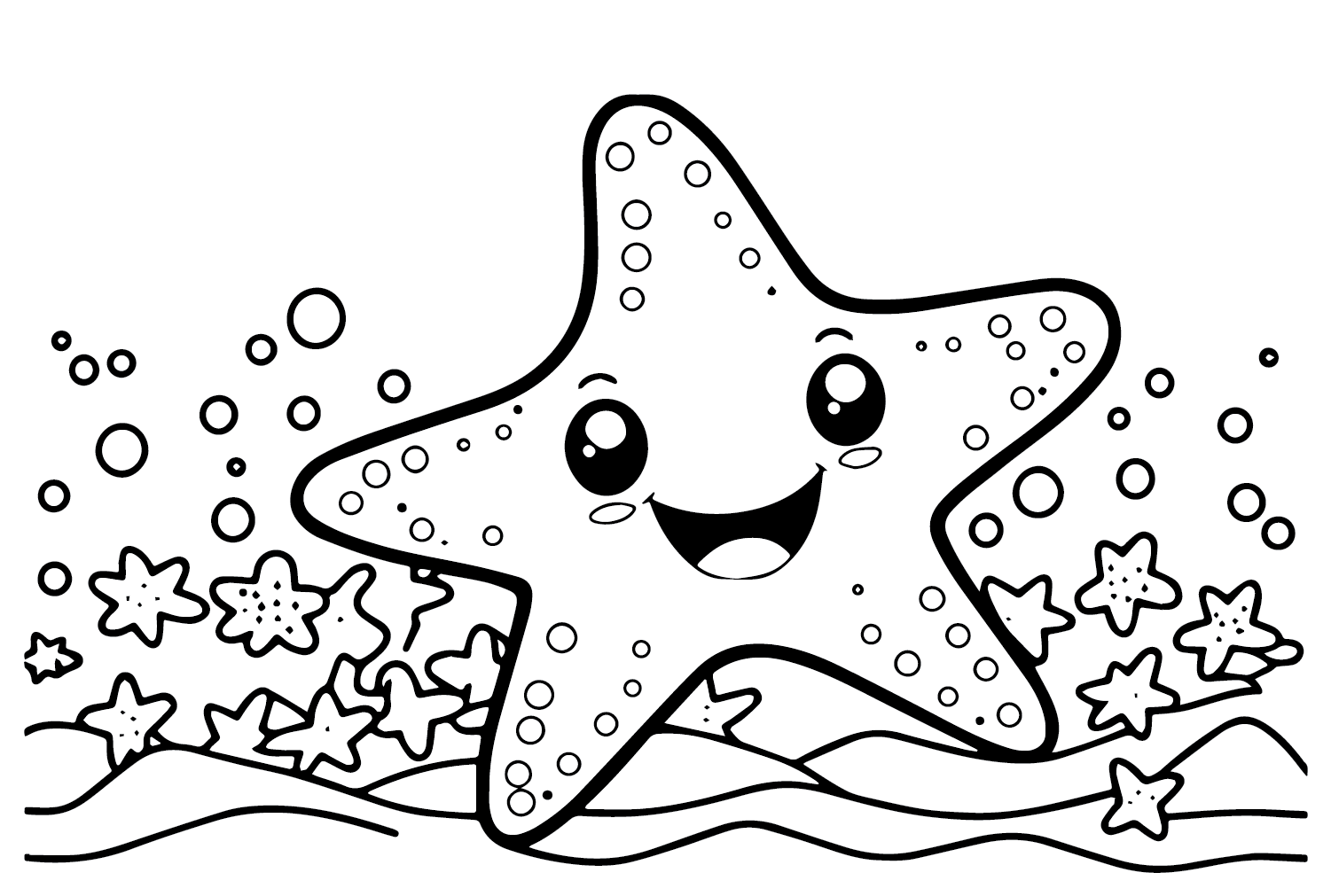 Feliz estrella de mar de Starfish