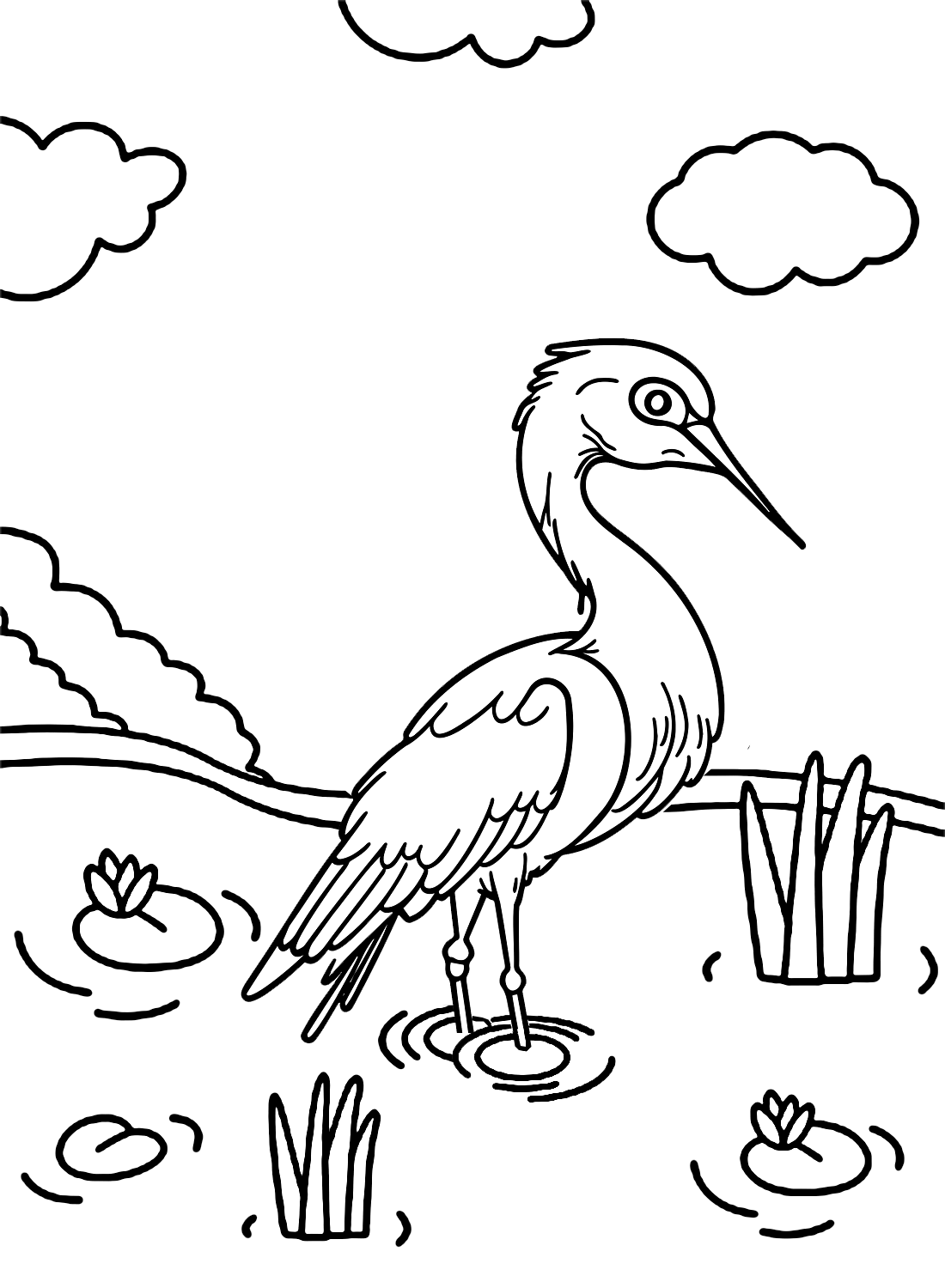 Reiher im Sumpf von Heron