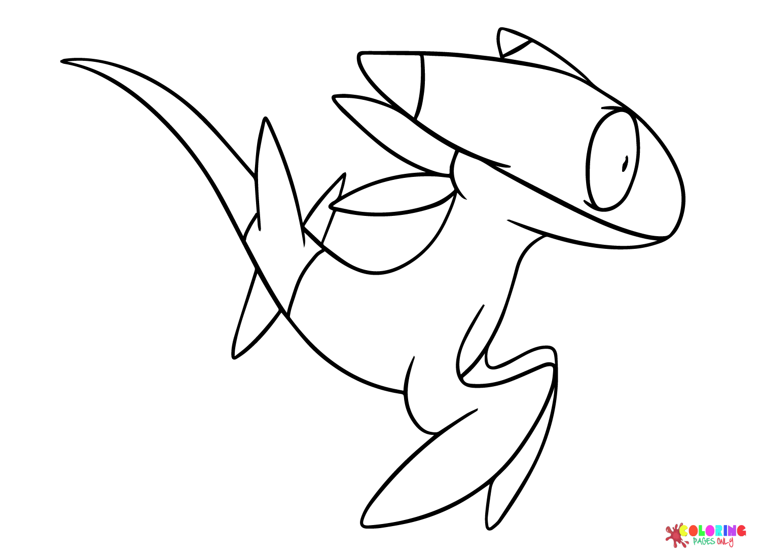 Images Dreepy from Pokemon Coloring Page