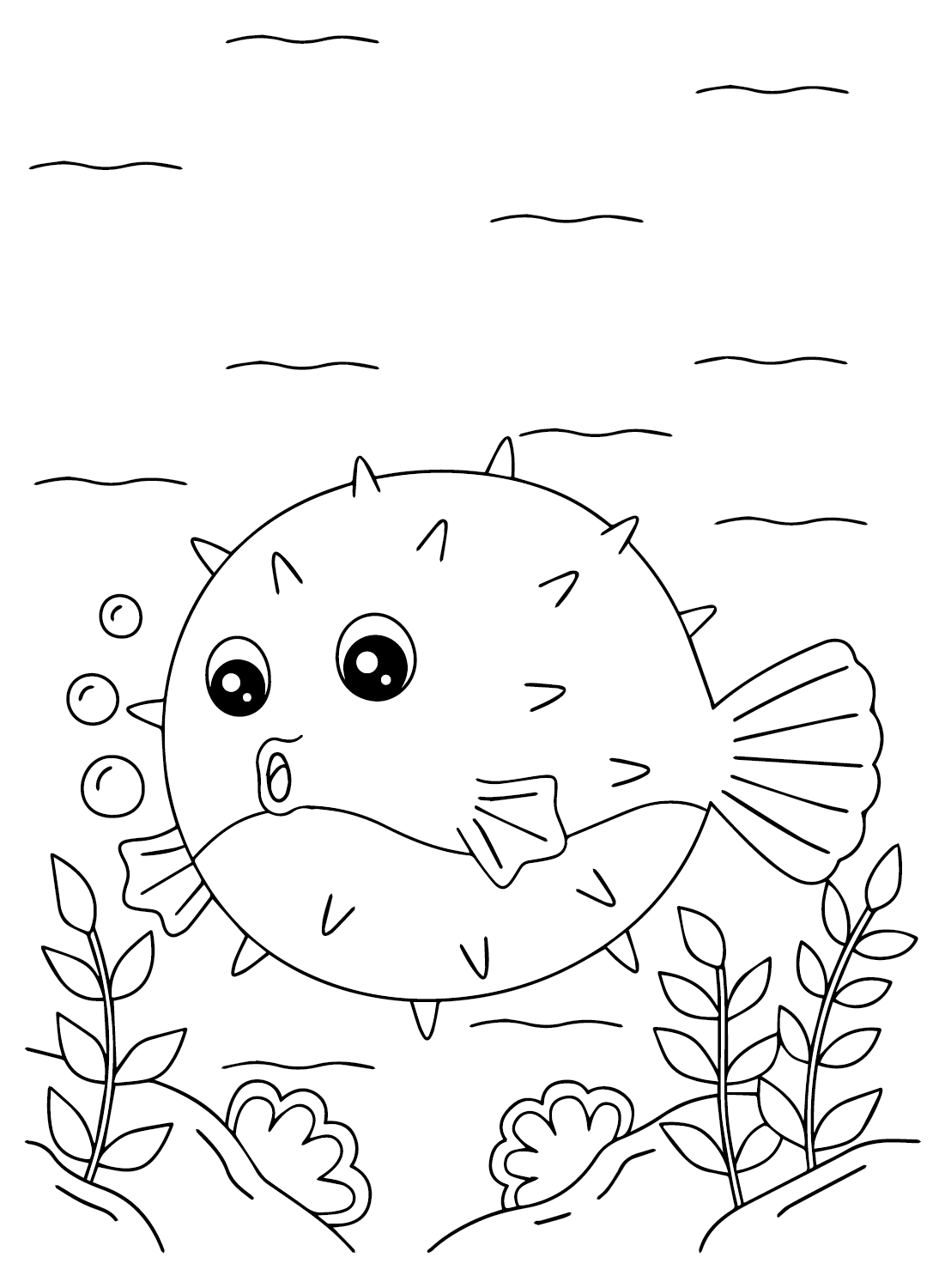 Pesce palla Kawaii di Puffer
