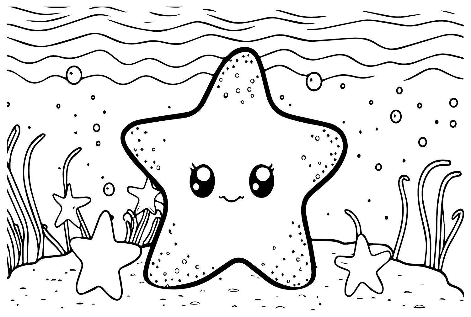 Кавайная морская звезда из Морской звезды