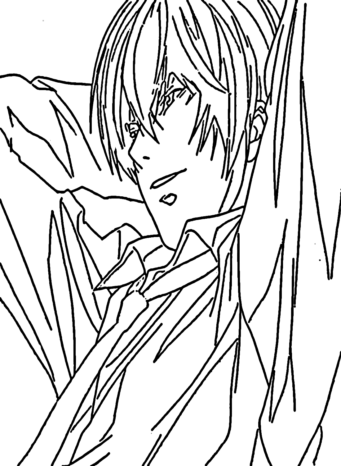 Light Yagami Death Note Coloring Pages