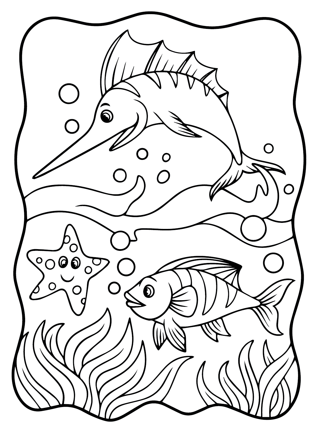 马林鱼 可从马林鱼打印