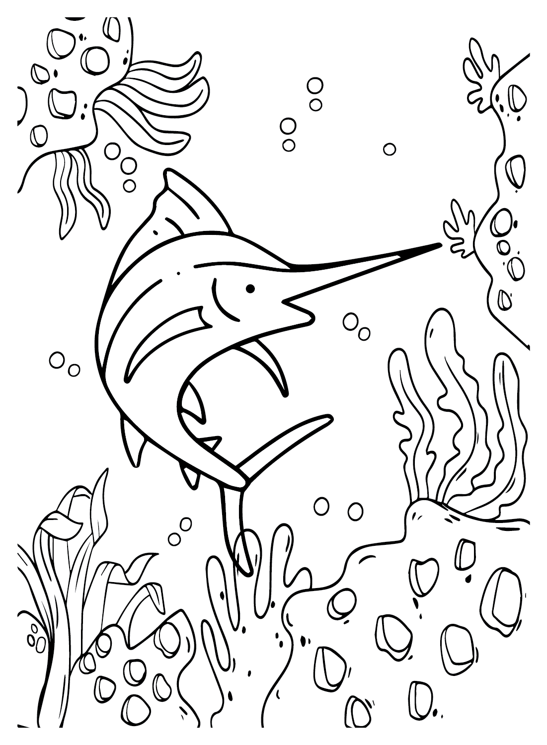 Folhas coloridas Marlin da Marlin