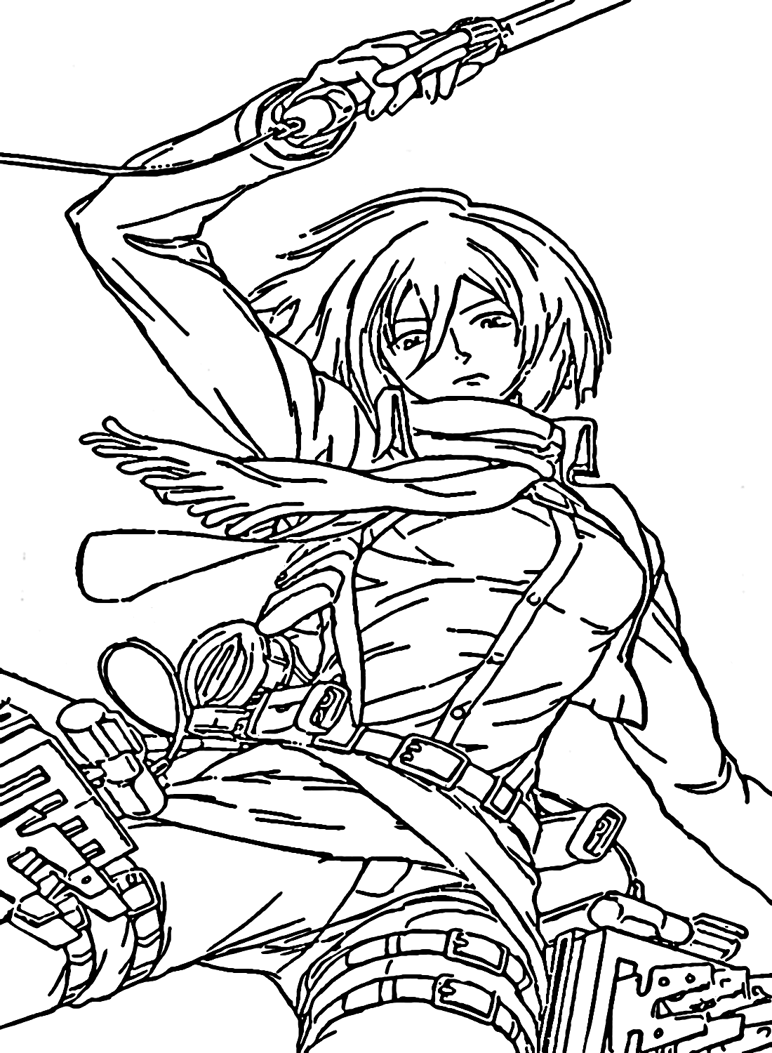 Mikasa Ackerman in L'attacco dei Giganti di Mikasa Ackerman