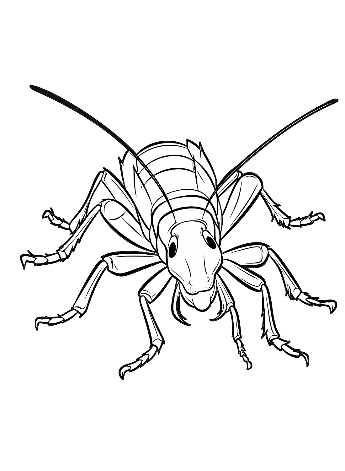 Afdrukbare kakkerlak van Kakkerlak