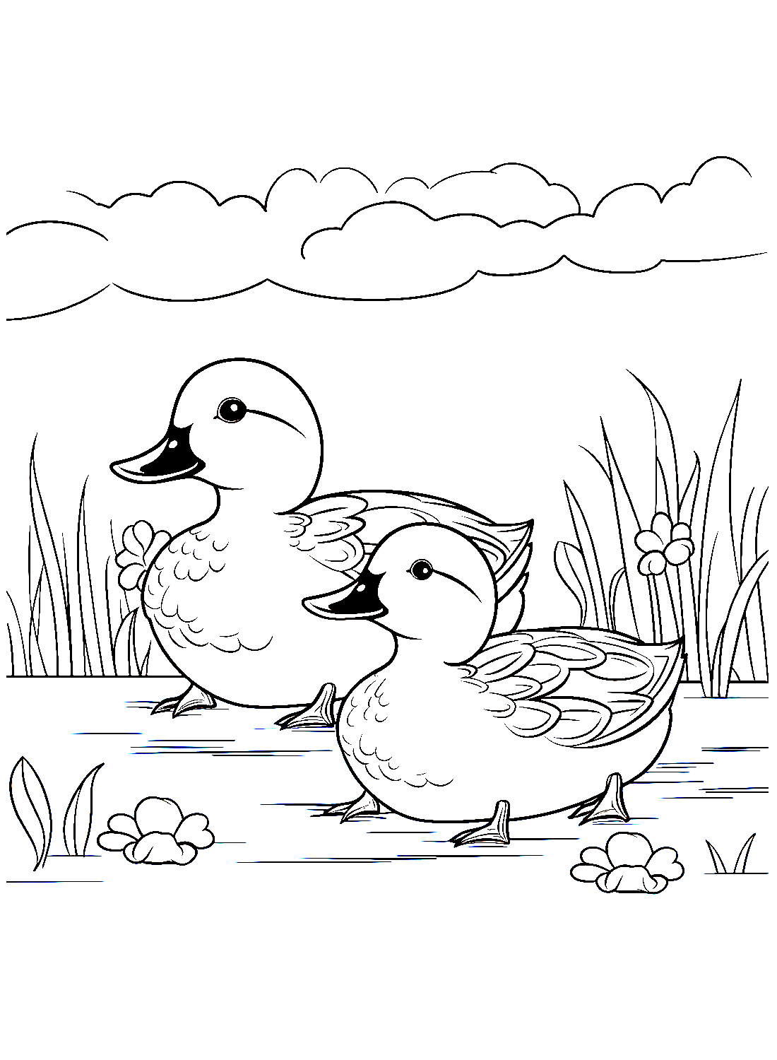 Druckbare Entenküken von Duckling