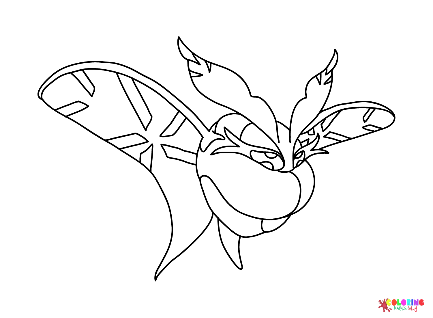 Printable Frosmoth Coloring Page